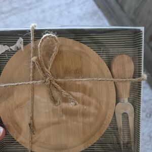 Personal Cheese Board Set with Fork